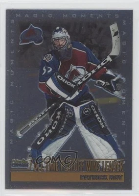1999-00 O-Pee-Chee Chrome Patrick Roy (All-Time Playoff Wins Leader) #284 HOF - Image 1 of 2