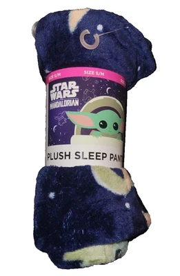 Nuevos pantalones para dormir de felpa Star Wars The Mandalorian Baby Yoda jóvenes pequeños/medianos Foto 1 de 3