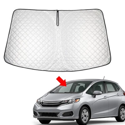 Car Foldable Windshield Sun Shade Visor Protector For Honda Fit 2015-2020 - Image 1 of 4