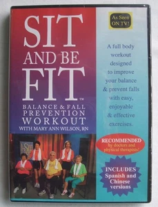 Sit and Be Fit Balance & Fall Prevention Workout DVD English/Spanish/Chinese! - Picture 1 of 2