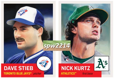 Topps Living Set Dave Stieb #878, Nick Kurtz #879 - Preventa Foto 1 de 3