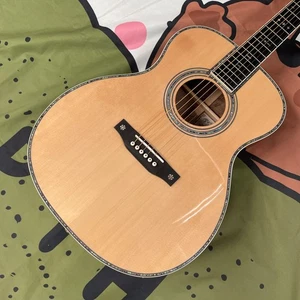 Guitarra Acústica OM Color Madera Diapasón eBONY Superior Sólida SIN ECUALIZACIÓN Envío Gratuito - Imagen 1 de 15