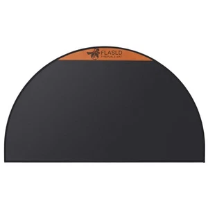 Fireproof Fireplace Mat 24×42Inch Half Round Hearth Rug Protects Floors from ... - Picture 1 of 7