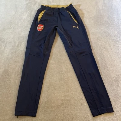 Calça de Moletom Masculina Arsenal Puma Futebol P Pequena Logotipos Azuis - Imagem 1 de 4