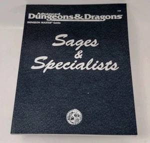 Advanced Dungeons & Dragons Sages & Specialists DMGR8 2146 TSR 1996 DM Guide - Bild 1 von 15