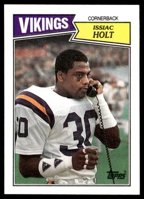 1987 Topps Issiac Holt Rookie Minnesota Vikings #210 - Image 1 of 2