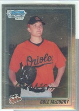 Cole McCurry Baltimore 2010 Bowman Prospects Chrome