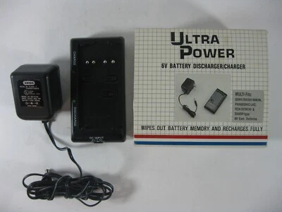 Descargador/cargador de batería Ultra Power 6 voltios Sony Ricoh Nikon JVC, etc. Foto 1 de 3