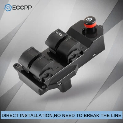 For Honda Civic 2005 2004 2003 2002 2001 Power Window Switch Front Driver Side - Image 1 of 4