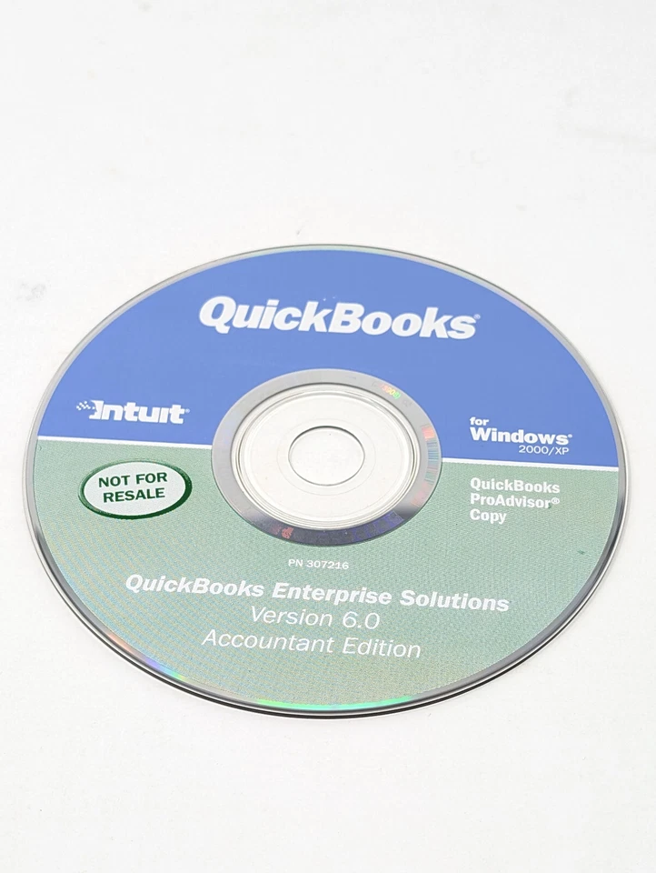 Intuit QuickBooks Enterprise Solutions 6.0 Pro Advisor Windows 2000/XP Disc Only - Image 1 of 2
