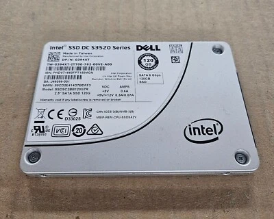 Intel SSDSC2BB120G7R s3520 120gb ssd sata 6g dell 394xt - Image 1 of 3