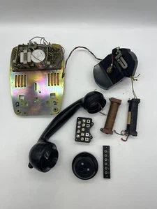 Rare vintage bakelite rotary phone PARTS ONLY Telephone - Zdjęcie 1 z 6