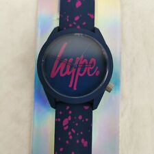 Just Hype Navy and Pink Rubber Strap Wrist Watch New