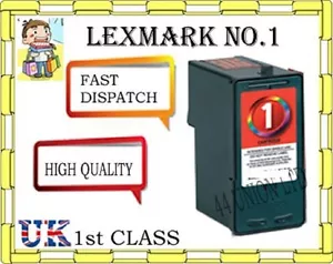 2 REMANUFATRURED lexmark No 1 18C0781 Ink Cartridge non original - Picture 1 of 1