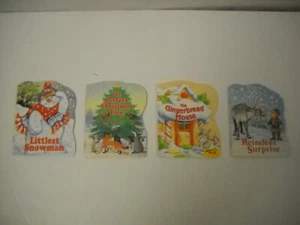 Vintage Set Of 4 Christmas Rita Walsh Mini Die-Cut Paperbacks Brand New Rare! - Picture 1 of 4