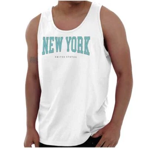 Cool Varsity Athlete New York State Est 1627 Tank Top T Shirts Tees Men Women - Picture 1 of 7