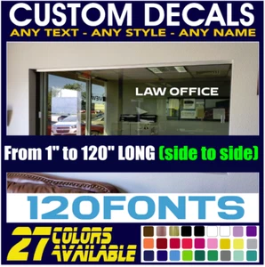 Custom Made Decal Sticker Vinyl Lettering Personalized ANY Text , ANY Name (4 - Picture 1 of 9