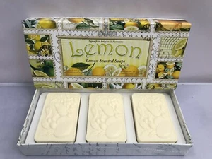 Saponificio Artgianale Fiorentino LEMON Scented Soap 3 X 125 g - Picture 1 of 4