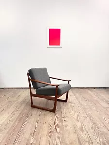 Danish Design Teak Arm Chair by Peter Hvidt, Mid Century Modern Lounge Sessel - Bild 1 von 17