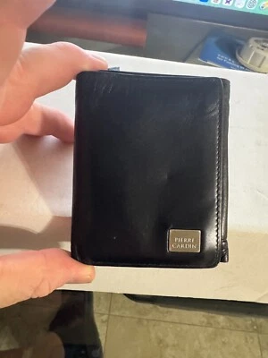 Vintage RARE Metal Logo Vintage Pierre Cardin Wallet Leather Bi Fold w/ship - Image 1 of 4