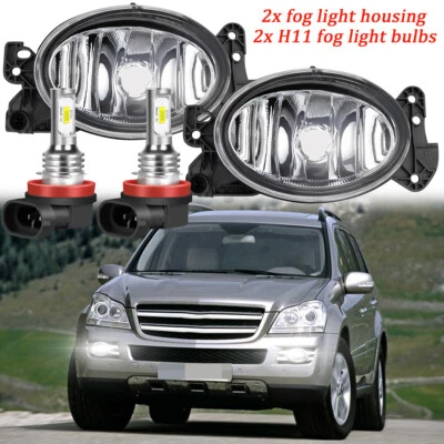 Pair LED Fog Light Lamp For Mercedes Benz X164 GL320 GL450 GL550 2007 2008 2009 - Image 1 of 4