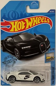'16 Bugatti Chiron CUSTOM Hot Wheels NIKE Series with Real Riders - Picture 1 of 2
