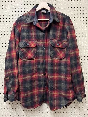 Eastern Mountain Sports EMS Heavy Shirt Jacket Men’s L Button Up Plaid Shacket - Image 1 of 4