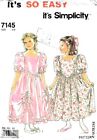 Simplicity 7145 Girl's Princess Style Party Dress Sewing Pattern Size 3 to 8