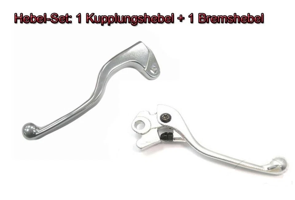 Leva Frizione + Leva Del Freno Forgiato Argento per Kawasaki KX 250 F 4T 2004 - Immagine 1 di 1