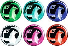 4 x VAUXHALL - Hub Cap Badge Stickers - CAR DECAL ADHESIVE -Corsa Astra Vectra  