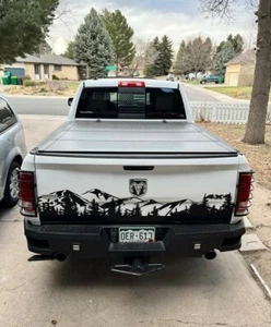 Compatible with Ram ... Ford - Chevy ... Toyota  TAILGATE MOUNTAIN MURAL - Picture 1 of 1