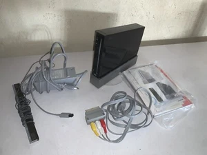 console wii noir câble et notice - Imagen 1 de 3