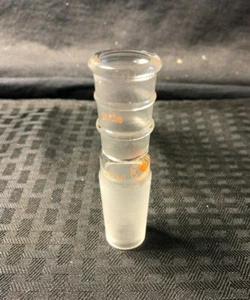 ACE Glass 19/38 Outer to 24/40 Inner Reducing Connecting Adapter 5000-30, Chip - Picture 1 of 4