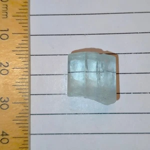 Blue Aquamarine natural crystal rough raw clear gemstone Aqua Shigar 17.3ct - Picture 1 of 8