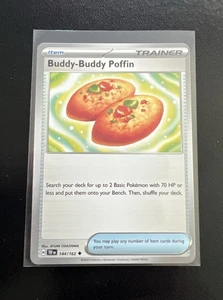 Pokemon BUDDY-BUDDY POFFIN 144/162 - Fuerzas Temporales - Casi Nuevo - Imagen 1 de 2