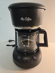 Mr. Coffee Black 5 Cup Programmable Mini Coffee Machine BVMC-PC05BL2 - Picture 1 of 12