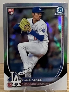 2025 Bowman Chrome - Roki Sasaki #12 Red Rookie - Bild 1 von 2