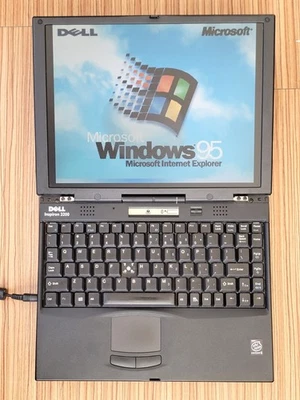 Dell Inspiron 3200 Pentium II 233MHz / 48MB RAM / 4GB HDD / Windows 95 DOS Retro - Bild 1 von 4