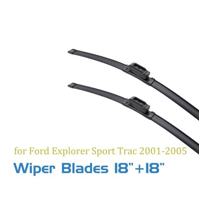 2,For Ford Explorer Sport Trac 2001-2005 Windshield Wiper Blades 18 18 J-hook - Image 1 of 4
