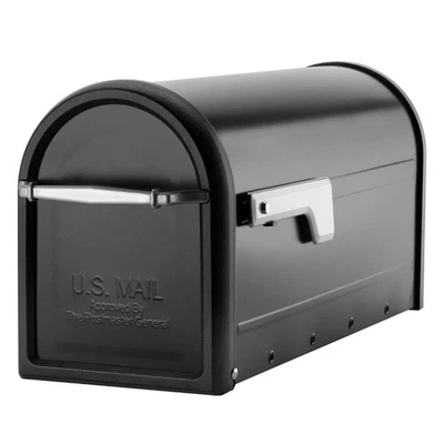 Почтовый ящик Chadwick из оцинкованной стали 8950B-10 черный средней емкости - Изображение 1 из 4