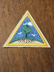 Brownie Girl Scout Try-It - Earth and Sky - retired - yellow border - Picture 1 of 1