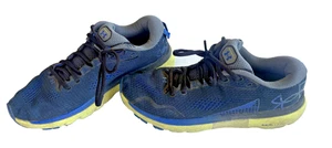 Size 9- Under Armour HOVR Infinite 5 Black Lime Yellow - Picture 1 of 8