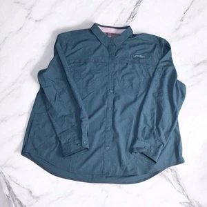 Eddie Bauer Damen Adventurer Pro Field Stream Shirt Langarm 2XL türkis grün - Bild 1 von 9