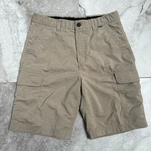 Hurley Buckle Hybrid Cargo Shorts Beige Snap Pockets Size 32 - Picture 1 of 11
