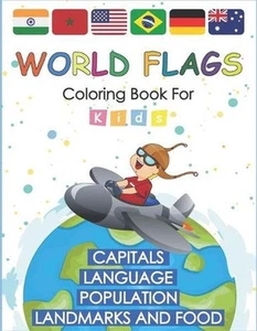 World Flags Coloring Book for kids: Learn and Color all countries of the world w - Picture 1 of 1