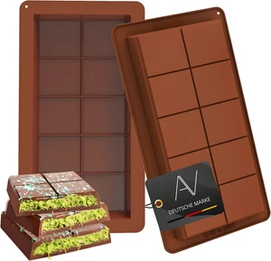 Molde De Chocolate AVANA Silicona Libre De BPA Dubai Molde Profundo Set De 2 - Imagen 1 de 7
