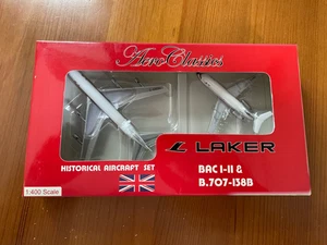 AEROCLASSICS - 1/400 - LAKER - 2 PLANE BOX SET - BAC 1-11 + BOEING 707 - Bild 1 von 3