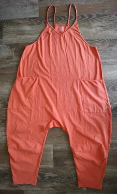 Free People Movement OB1239677 Women's Sz XL Coral Hot Shot Jumpsuit - Image 1 of 4