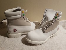 bota timberland blanca