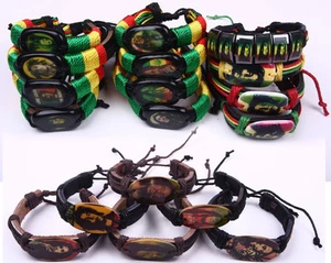 Rasta Bob Marley One Love Jamaika Reggae Musikarmband - Bild 1 von 19